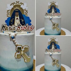 Arquivo Corte: Topo de Bolo Nossa Senhora Aparecida 002