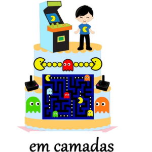 Arquivo Corte Topo de Bolo Pacman