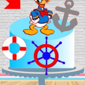 ARQUIVO CORTE TOPO DE BOLO PATO DONALD - CAMADAS (#2291)