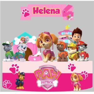 Arquivo Corte Topo de Bolo Patrulha Canina Menina