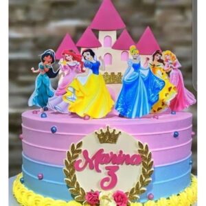 Arquivo Corte Topo de Bolo Princesa da Disney Lili