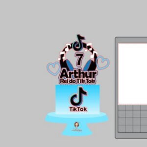 Arquivo corte Topo de bolo Tiktok