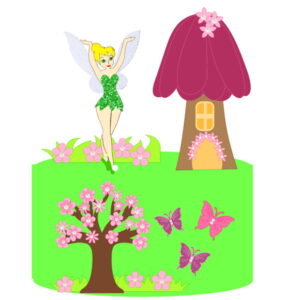 Arquivo Corte: Topo de Bolo Tinker Bell 004
