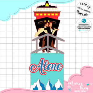 Arquivo Corte: Topo de Bolo Titanic 002