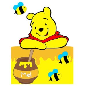 Arquivo Corte: Topo de Bolo Ursinho Pooh 009