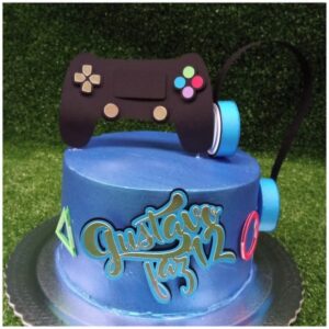 Arquivo Corte Topo de Bolo Video Game Controle Remoto