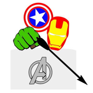 Arquivo Corte: Topo de Bolo Vingadores 005