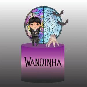 Arquivo Corte Topo de Bolo Wandinha Familia Addams 007