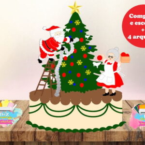 Arquivo Corte - Topo Natal Papai Noel 3-cod.724