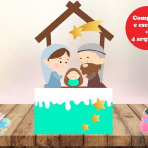 Arquivo Corte - Topo Natal Presépio 5-cod-956