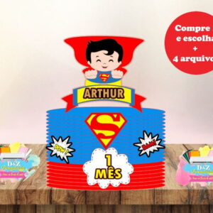 Arquivo Corte - Topo Super Homem em Camadas-cod-825