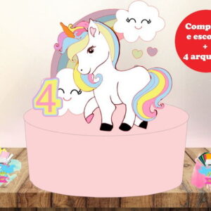 Arquivo Corte - Topo Unicornio (camadas) -cod-402