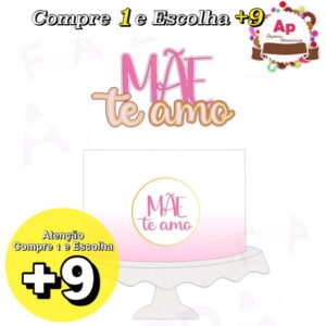Arquivo D Corte Topo Elafazpravc Letreiro Mae Te Amo- Studio