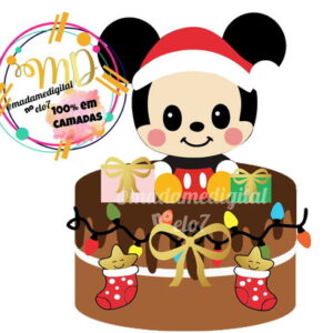 Kit com 5 arquivos de corte:06-NATAL TOPO DE BOLO (camadas)
