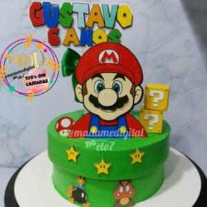 Kit com 5 arquivos de corte:02-SUPER MARIO (100% em camadas)
