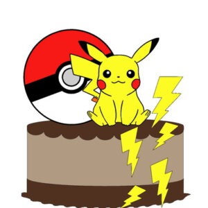 Kit com 5 arquivos de corte 06-POKEMON TOPO DE BOLO CAMADAS