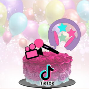 Kit com 5 arquivos de corte 07-TIK TOK TOPO DE BOLO CAMADAS