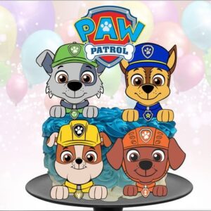 Kit com 5 arquivos de corte 10-PATRULHA CANINA TOPO CAMADAS
