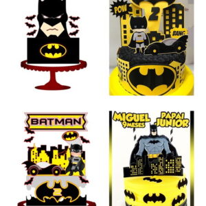 ARQUIVO DE CORTE 4 TOPOS DE BOLO BATMAN cod01