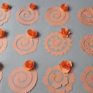 Arquivo de Corte 50 Flores em Espiral