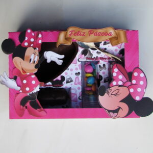Arquivo de corte caixa ovo de colher Minnie Rosa 104