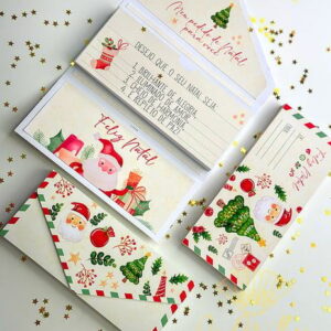 Arquivo de Corte Cartinha Papai Noel