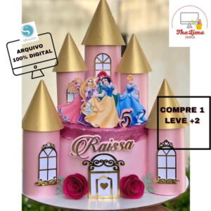 Arquivo de Corte Castelo Princesas 3d