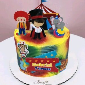 Arquivo de corte topo de bolo Circo Menino CP