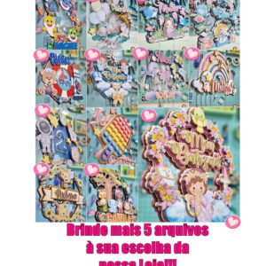Arquivo de Corte Combo 25 Topos de Bolo