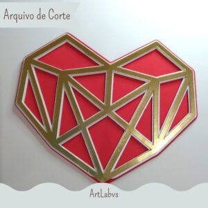 Arquivo de Corte - Coração Geométrico