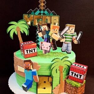 Arquivo de Corte de Topo de Bolo Minecraft #644