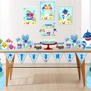 Arquivo de Corte Kit Festa Pronta Baby Shark 11 - Studio/PDF