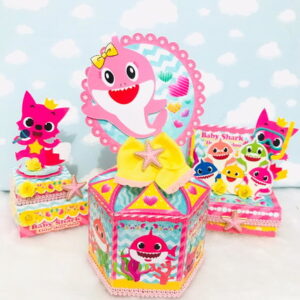 Arquivo de Corte Kit Festa Pronta Baby Shark 20 - Studio/PDF