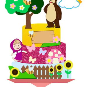 Arquivo De Corte: Masha E O Urso (100% Em Camadas) 001
