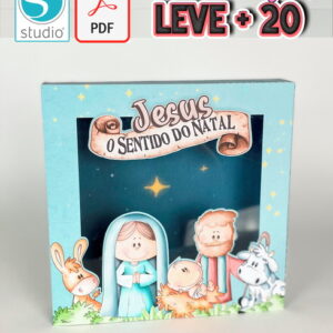 Arquivo de Corte Natal Caixa Bombom Doces Studio e pdf