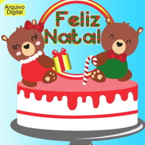 Arquivo de Corte Natal Ursinho - Cod040