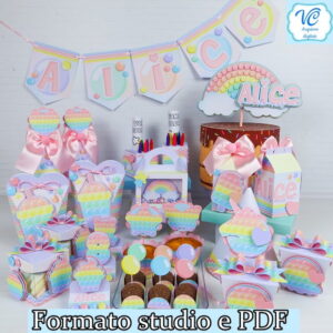 Arq. de corte Pop It Fidget Toy Candy -studio e pdf -COD 540