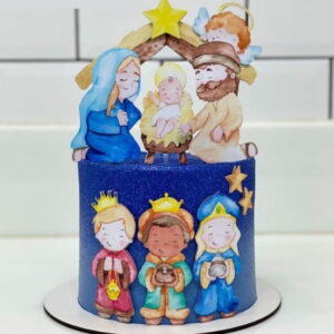 Arquivo de Corte Presépio Topo de Bolo Natal Studio #7542