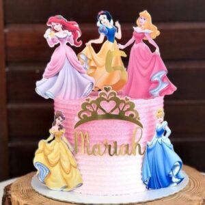Arquivo de corte topo de bolo princesas disney