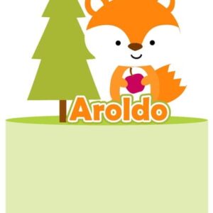 Arquivo de Corte Topo de Bolo Raposa 02