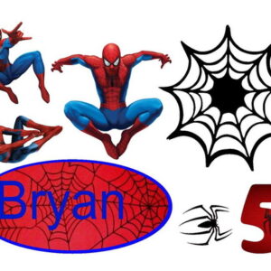 Arquivo de Corte Silhouette Topo de Bolo Homem Aranha 2.