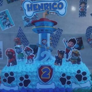 Arquivo de Corte Silhouette - topo de bolo Patrulha Canina 5