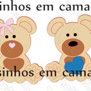 Arquivo de Corte - Ursinhos em camadas