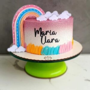Arquivo de Corte Topo de Bolo Arco Iris