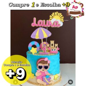 Arquivo de Corte Topo Bebê Menina na Praia 1e9d8b1 - Studio