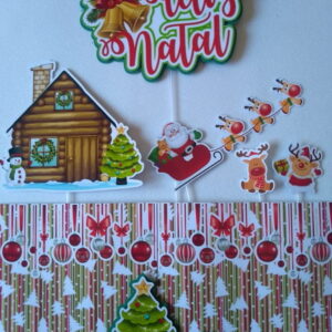 Arquivo de Corte Topo Bolo Natalino. (Scrapcake)
