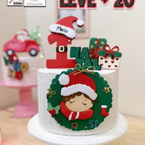 Arquivo de Corte Topo Bolo Primeiro Natal St/pdf