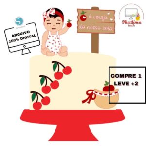 Arquivo de Corte Topo Cerejinha Bebê Cute