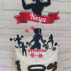 Arquivo De Corte Topo De Bolo Academia Mulher Studio 02