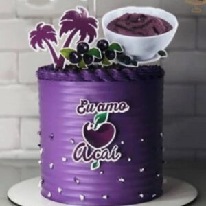 Arquivo de Corte Topo de Bolo - Açai